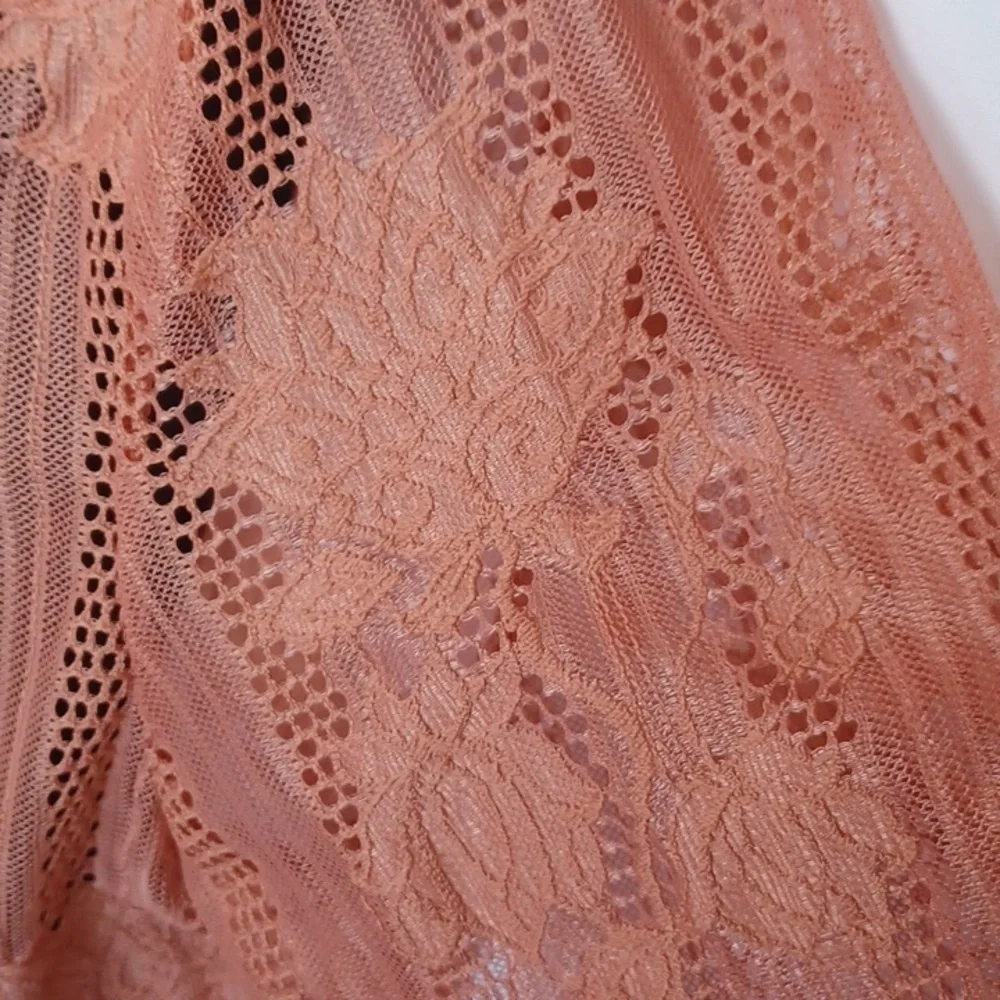 Miss Chievous Dusty Rose Open Long Wrap  Size Large